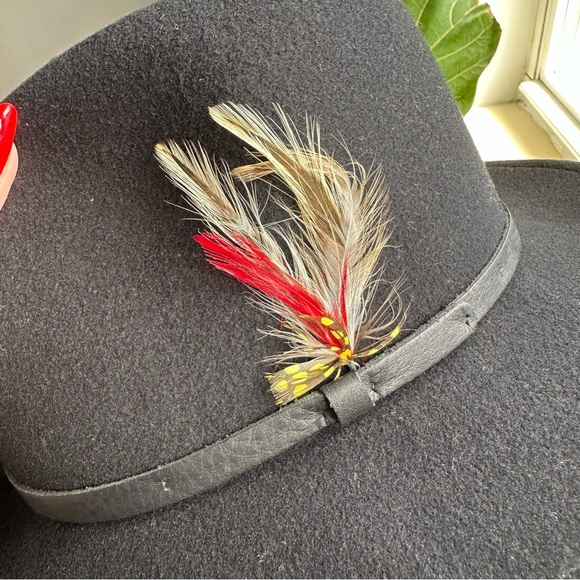 Tiger Pride Men’s Vintage 100% Wool Black Gambler Style Fedora - Picture 10 of 10